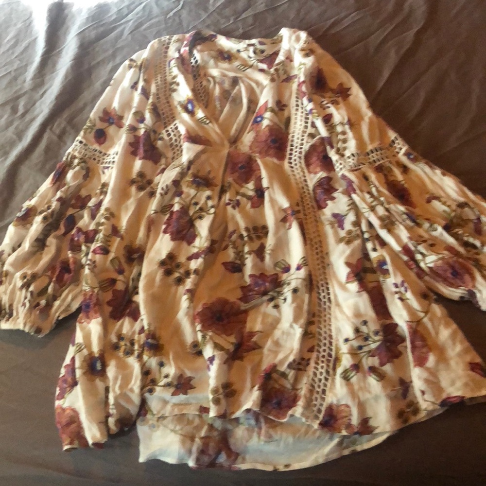 Free People Floral Top